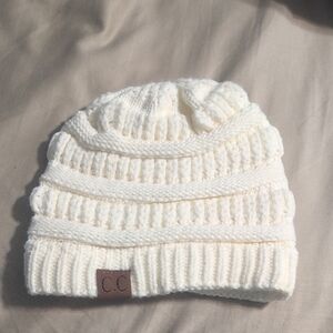 C.C Cream Knit Beanie Hat